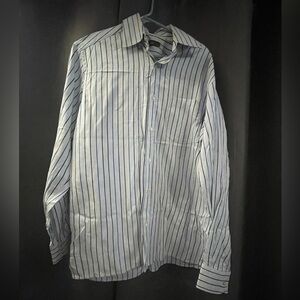 Ermenegildo Zegna Light Blue Striped Dress Shirt